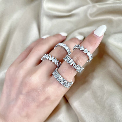 Baguette and Round-Cut Eternity Ring