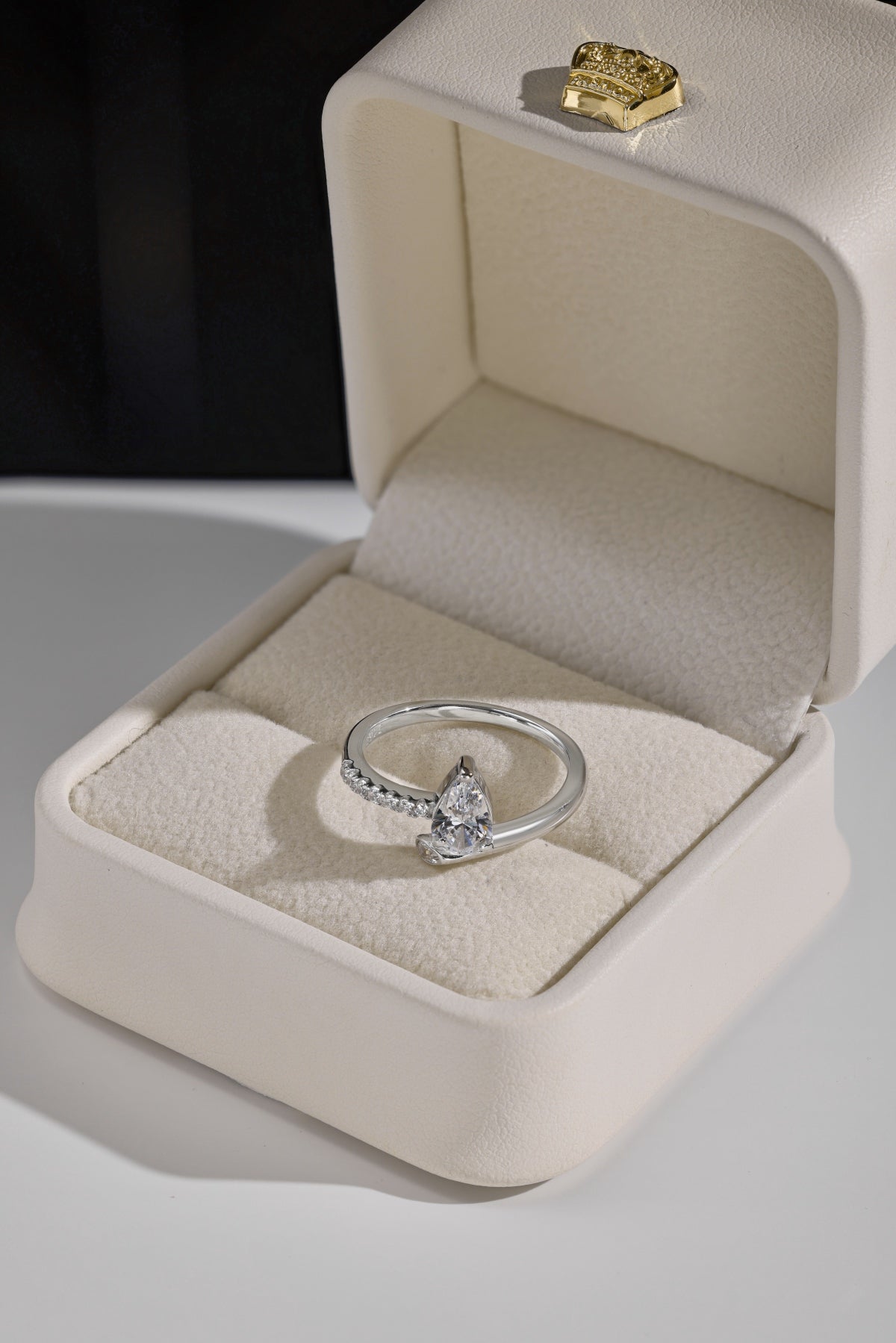 Pear Cut Solitaire Ring