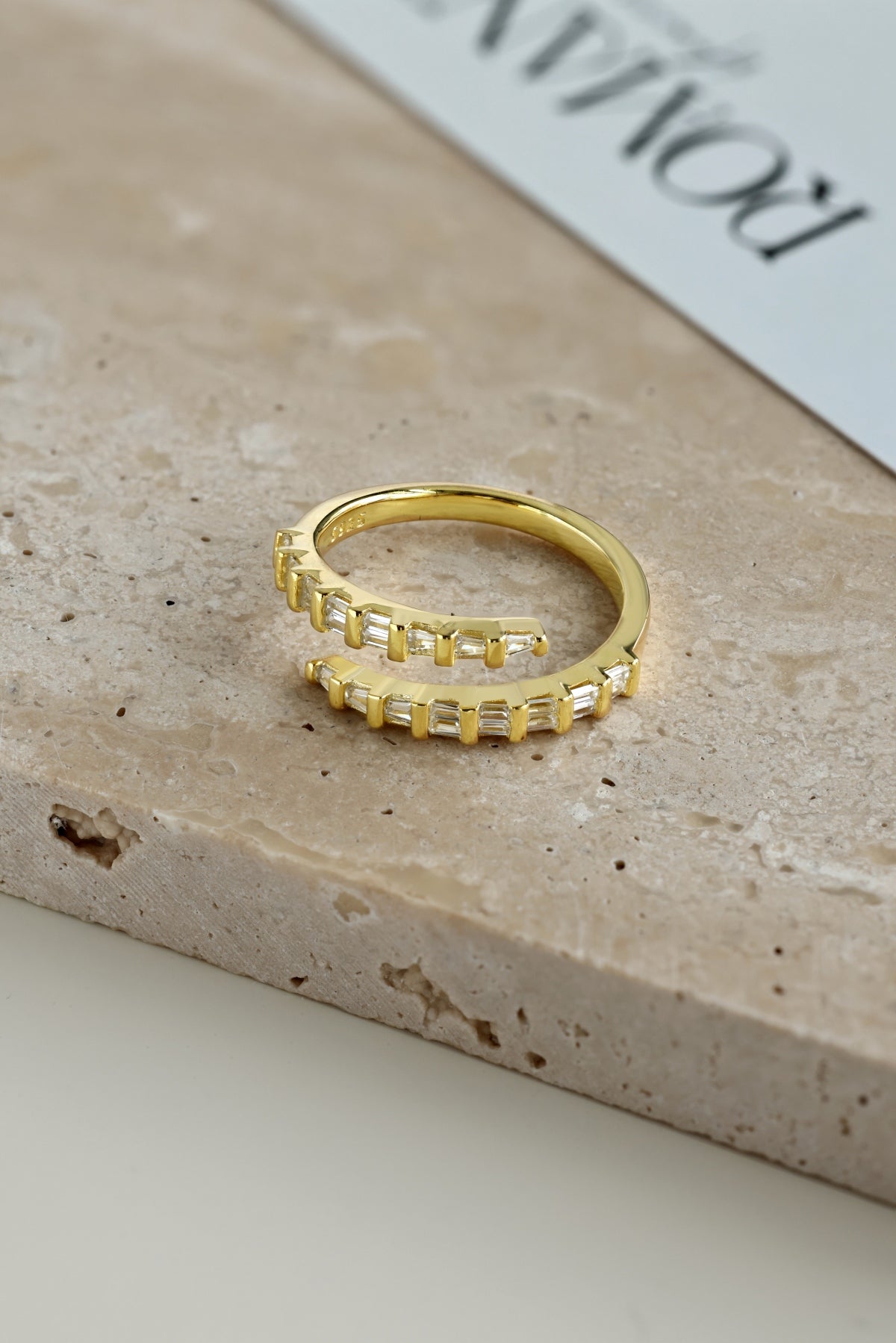 Gold Baguette Ring