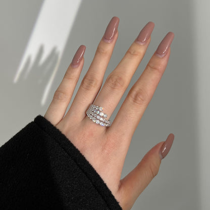 Multi-Row Diamond Ring