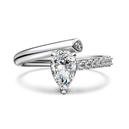 Pear Cut Solitaire Ring