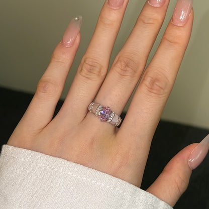 Elegant Pink Gemstone Ring