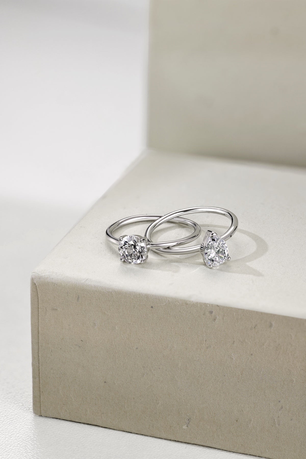 Two-Stone Crisscross Ring