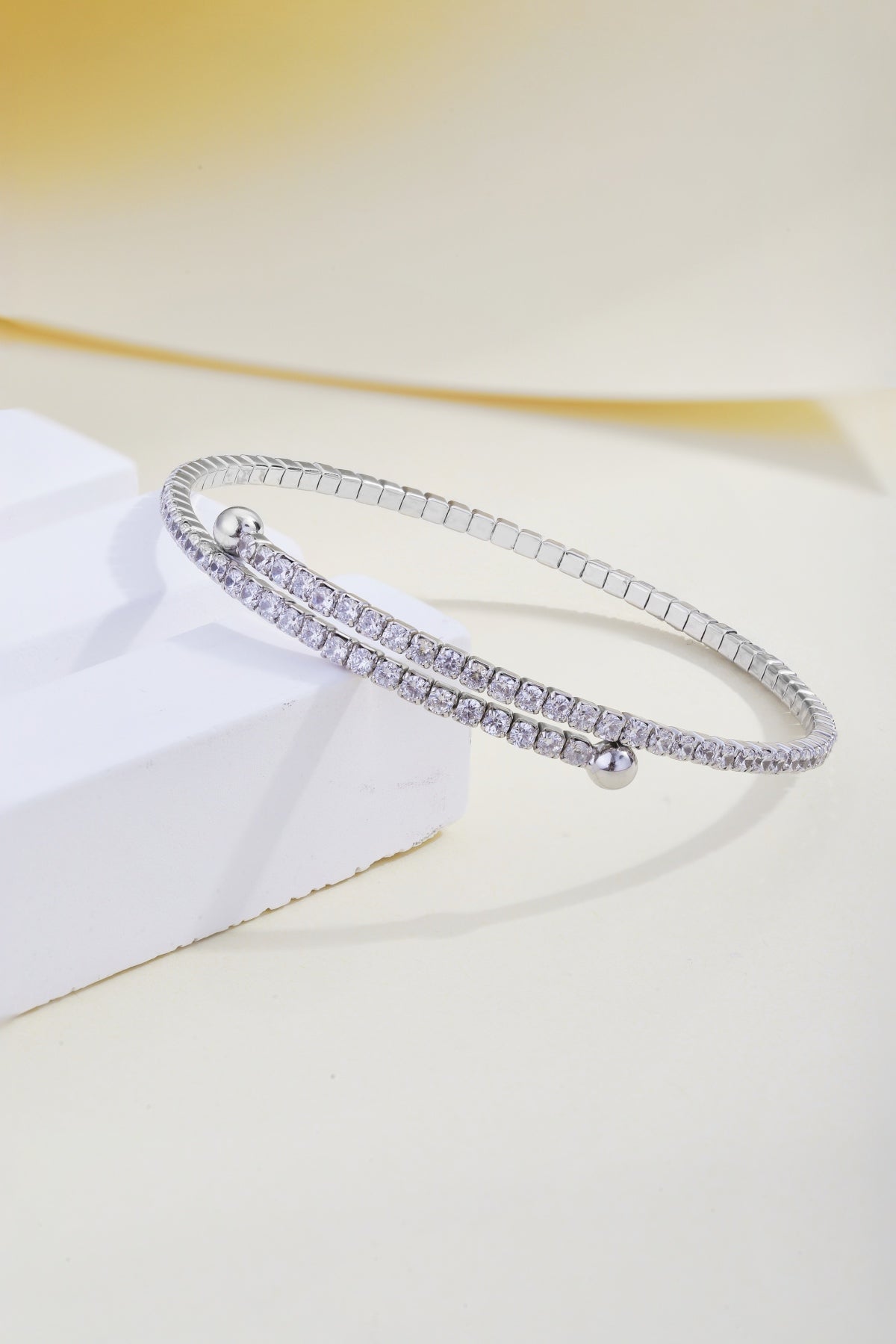 Double Row Crystal Bracelet