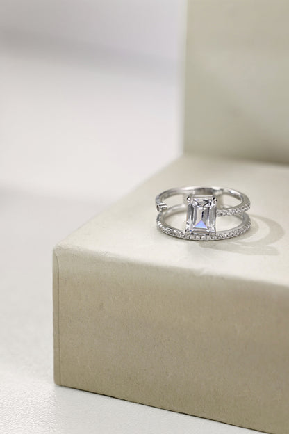 Emerald Cut Solitaire Ring