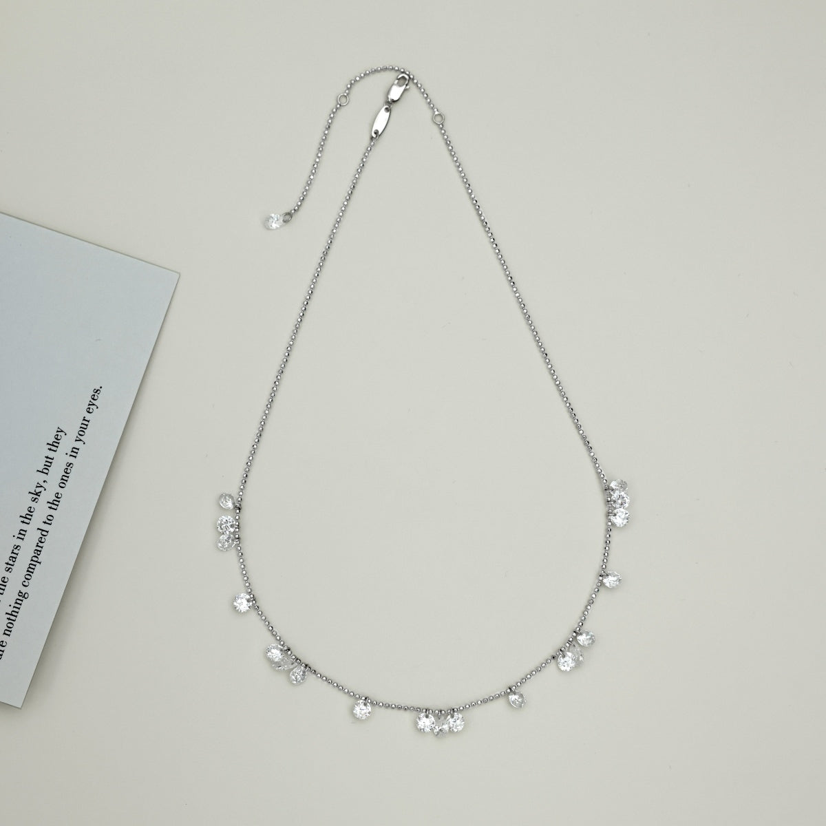 Dancing Stars Silver Necklace