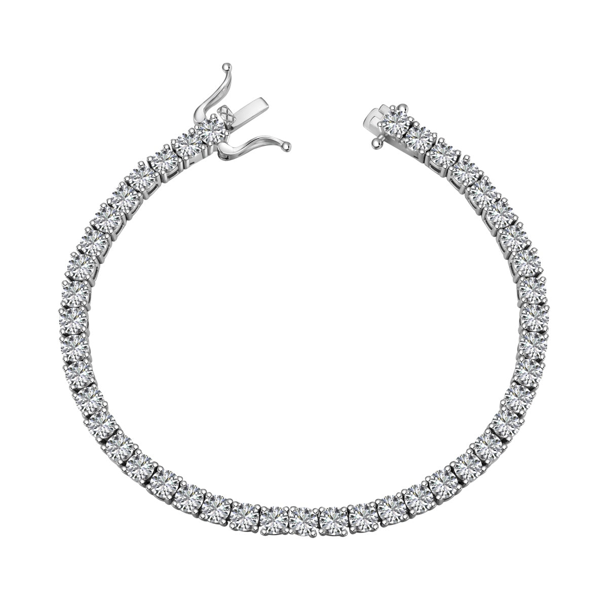 Classic Silver Tennis Bracelet