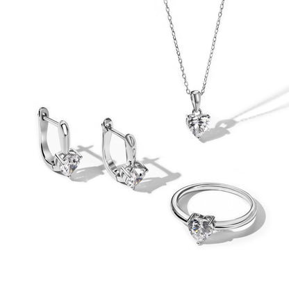 Heart-Shaped Jewelry Set