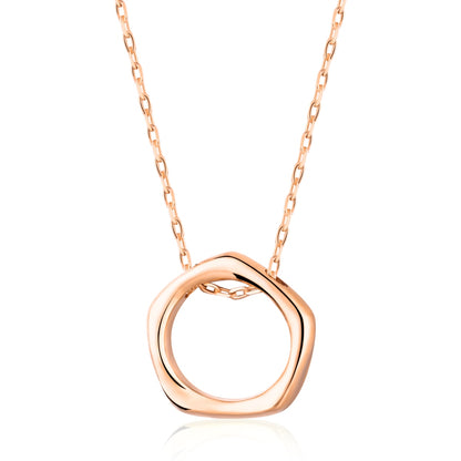 Open Circle Pendant Necklace