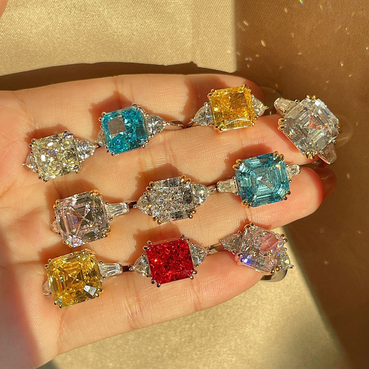 Luxury Radiant-Cut Stone Ring