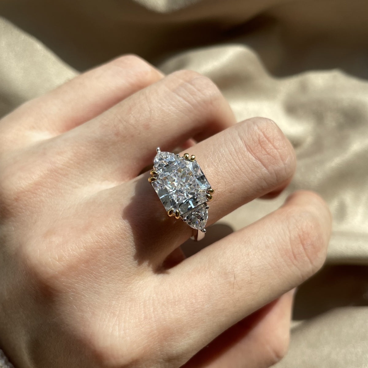 Luxury Radiant-Cut Stone Ring