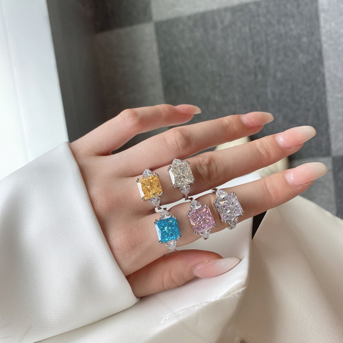 Luxury Radiant-Cut Stone Ring