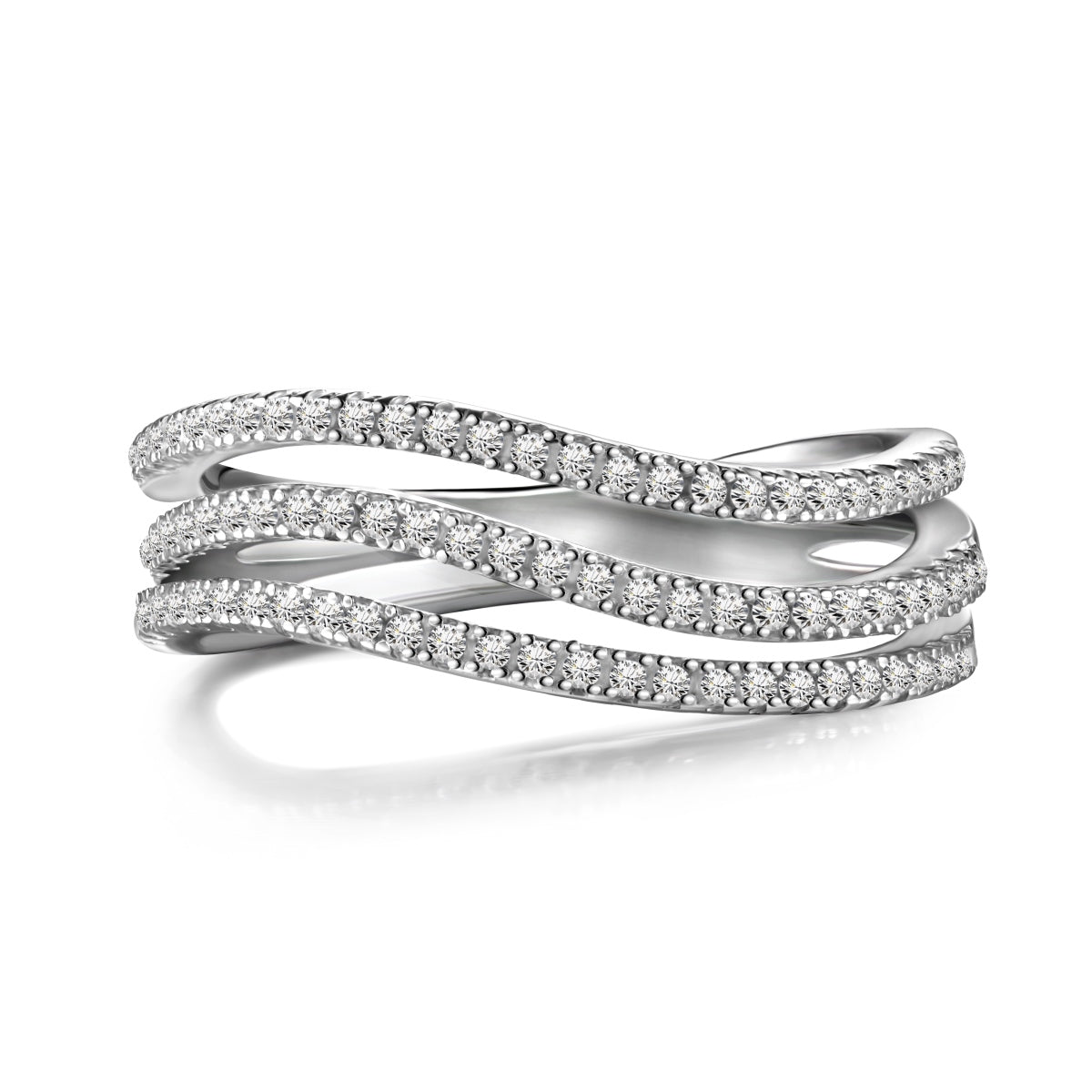 Silver Triple Band Ring