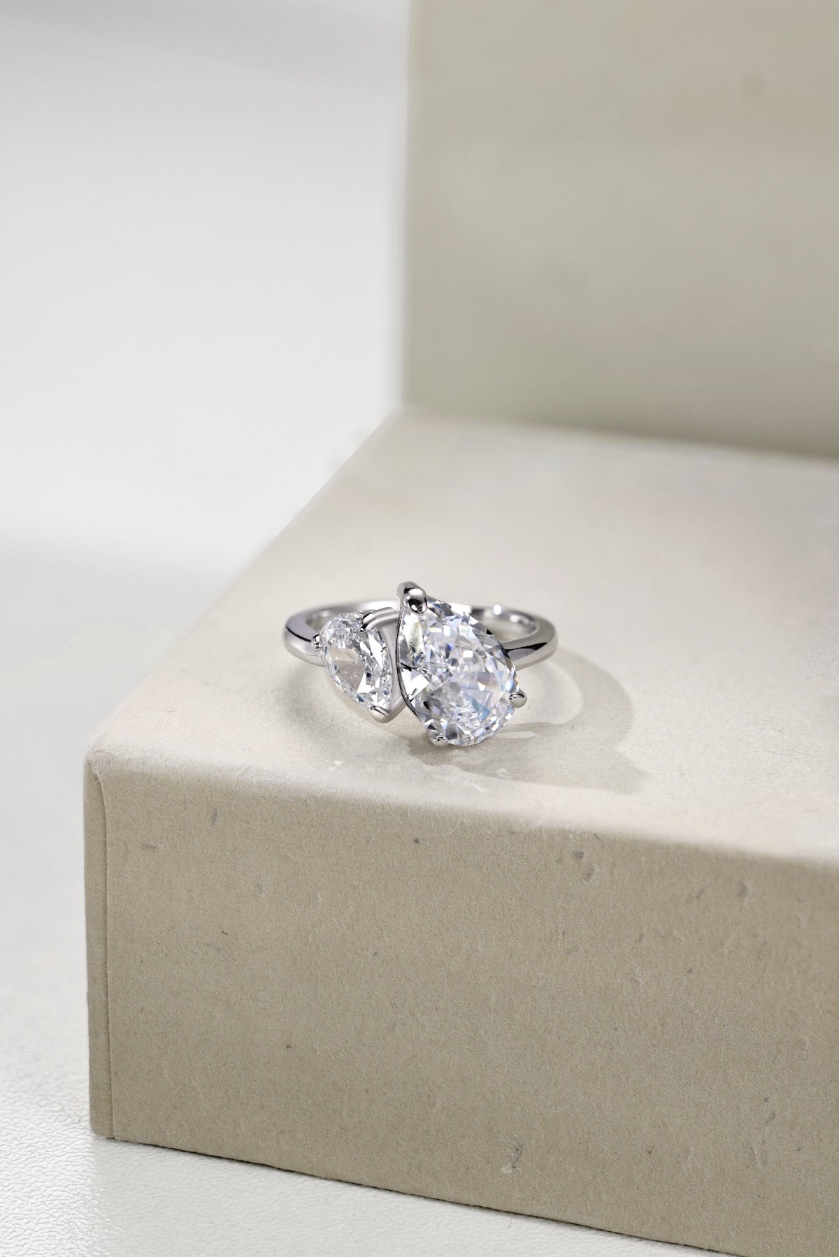 Double Stone Diamond Ring