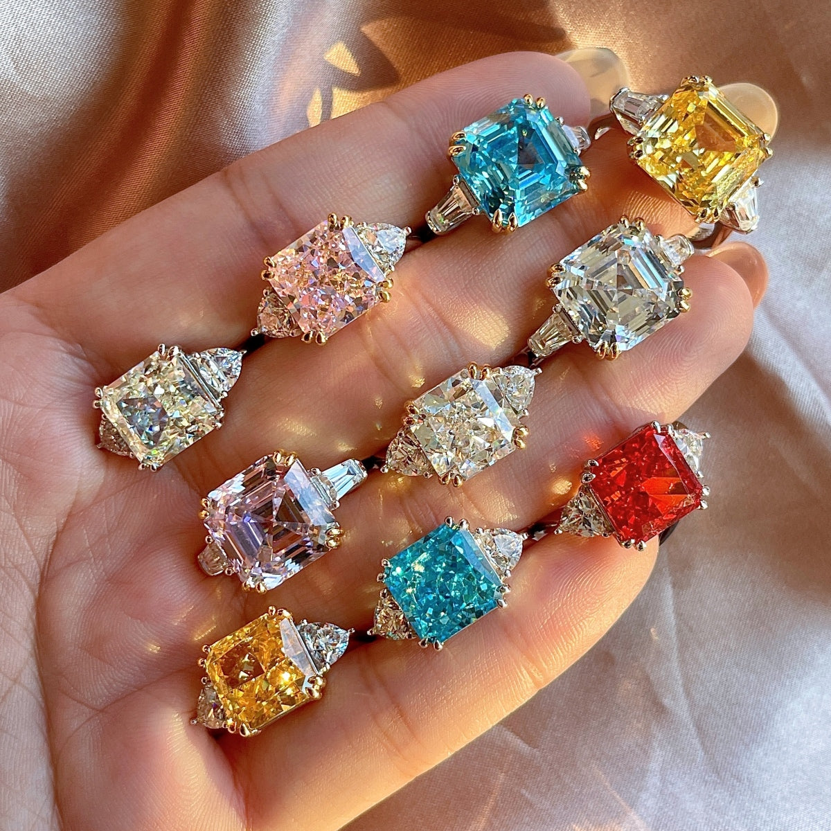 Luxury Radiant-Cut Stone Ring
