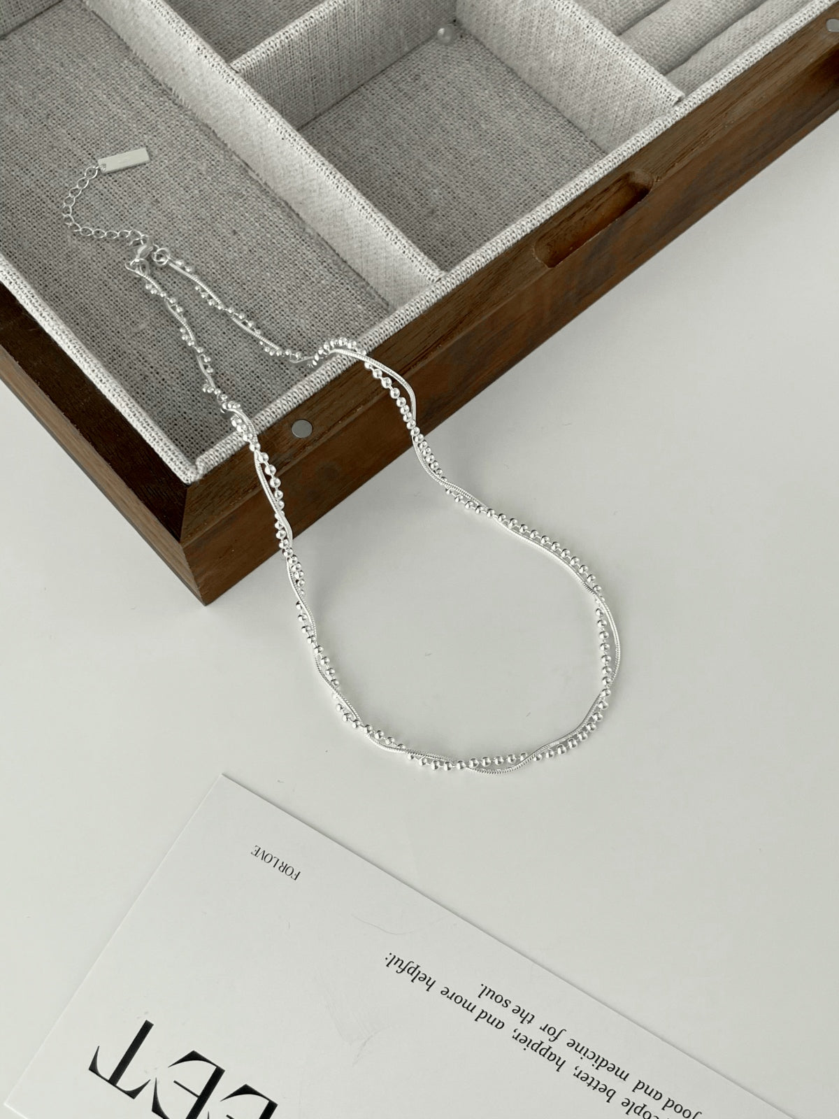 Silver Twist Chain Necklace