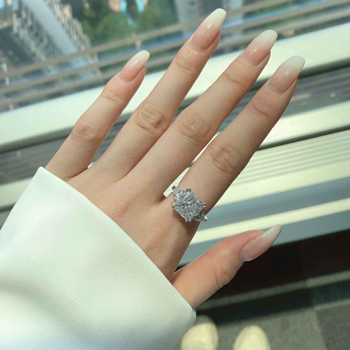 Luxury Radiant-Cut Stone Ring