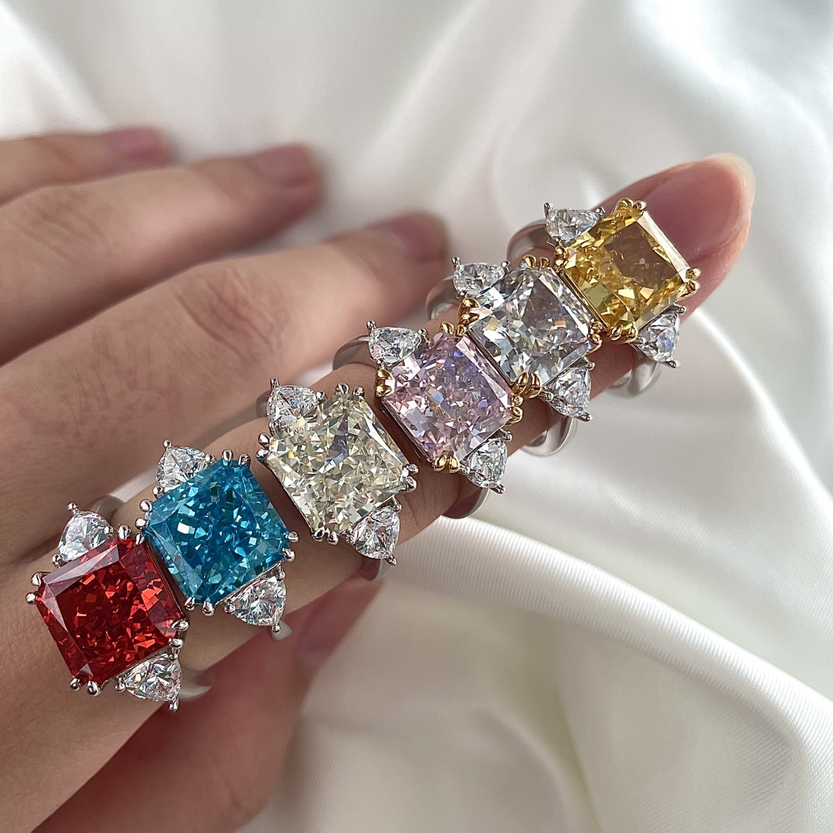 Luxury Radiant-Cut Stone Ring