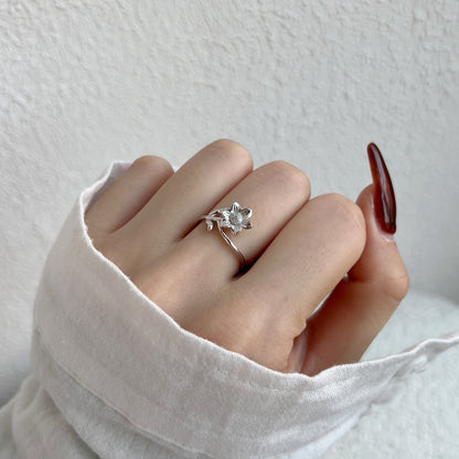 Floral Silver Ring