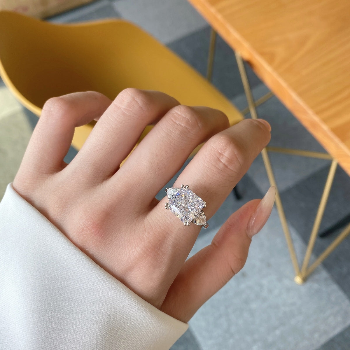 Luxury Radiant-Cut Stone Ring