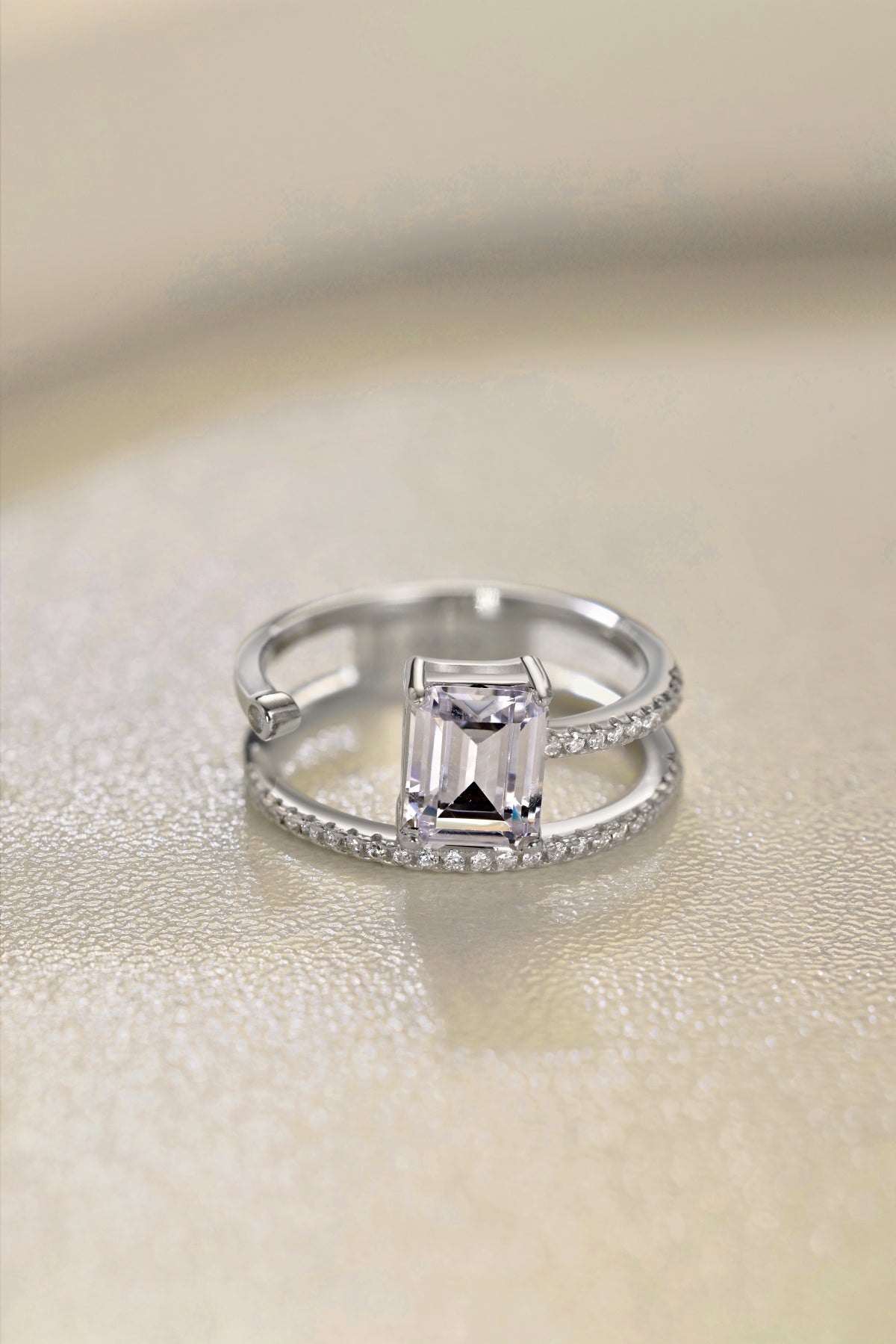 Emerald Cut Solitaire Ring