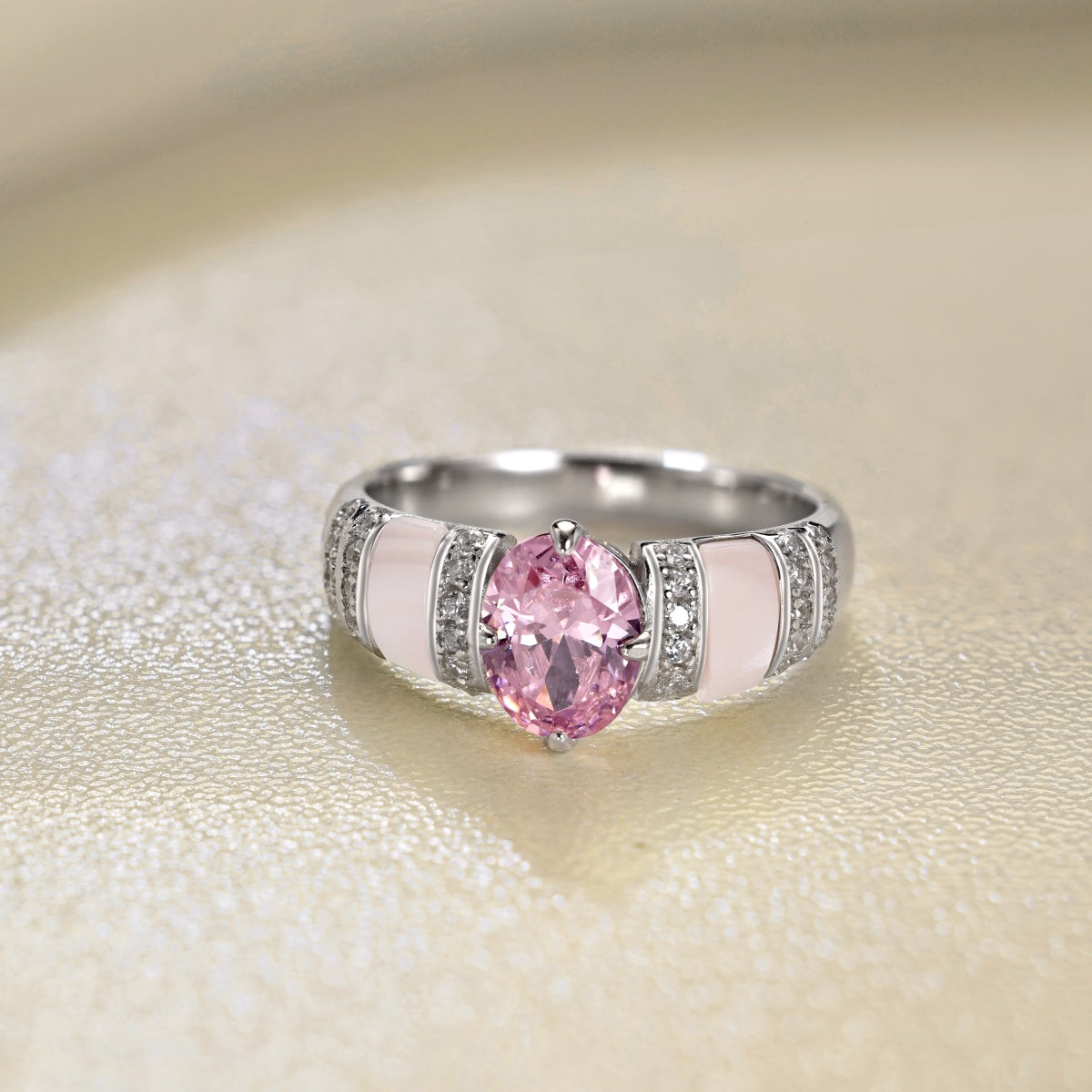 Elegant Pink Gemstone Ring