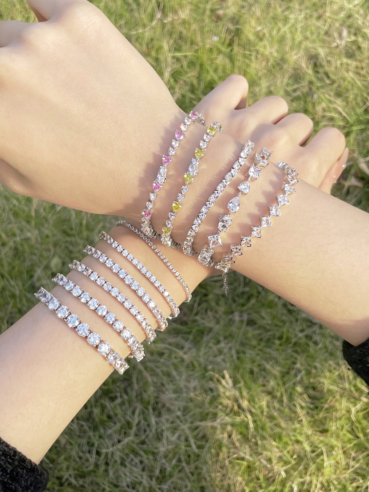 Multi-Shaped Gemstone Bracelet