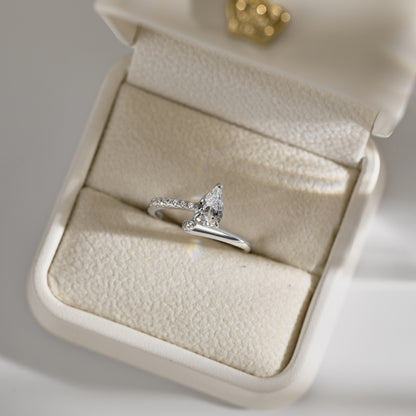 Pear Cut Solitaire Ring