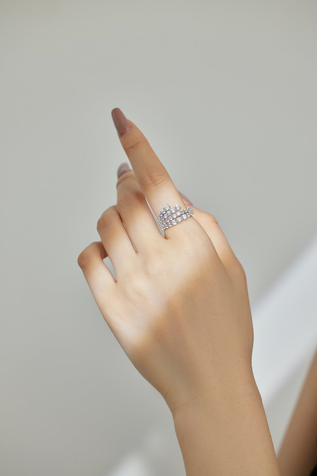 Multi-Row Diamond Ring