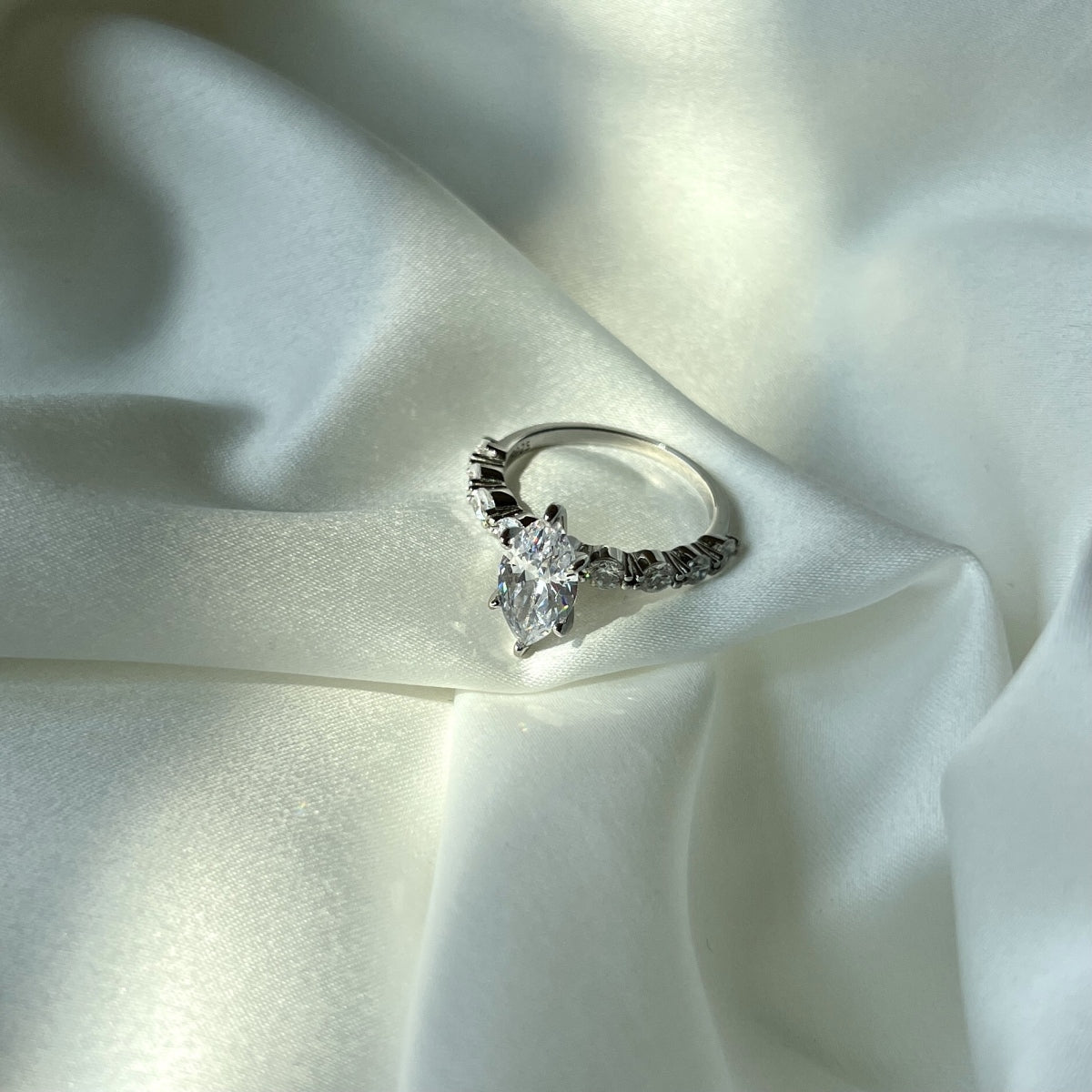 Marquise-Cut Solitaire Ring