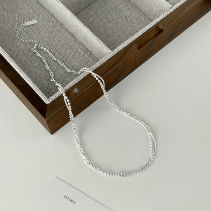 Silver Twist Chain Necklace