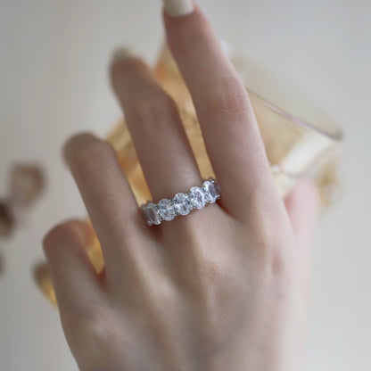 Silver Eternity Band Ring