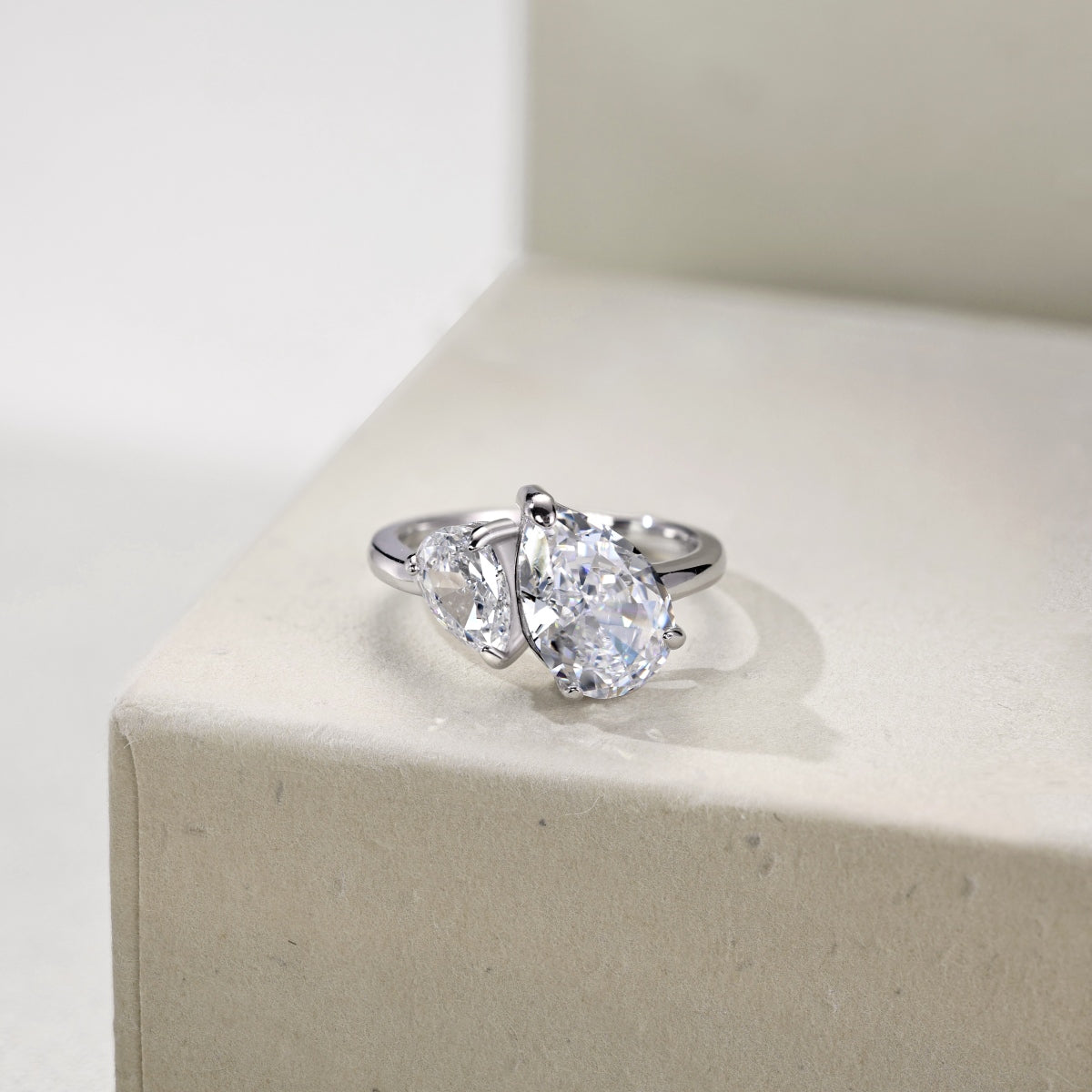 Double Stone Diamond Ring