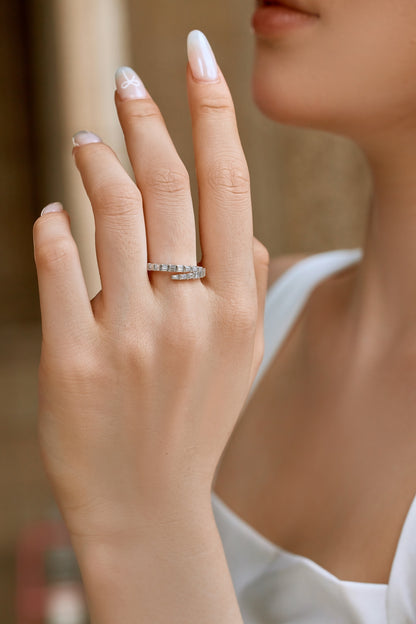 Silver Baguette Ring