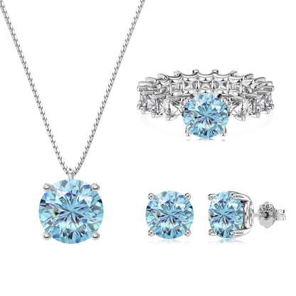 Blue Stone Jewelry Set