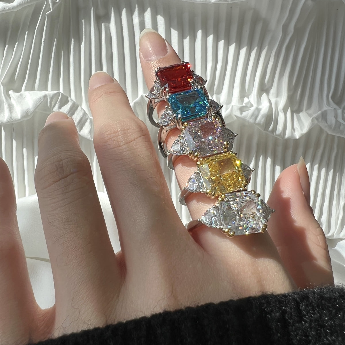 Luxury Radiant-Cut Stone Ring