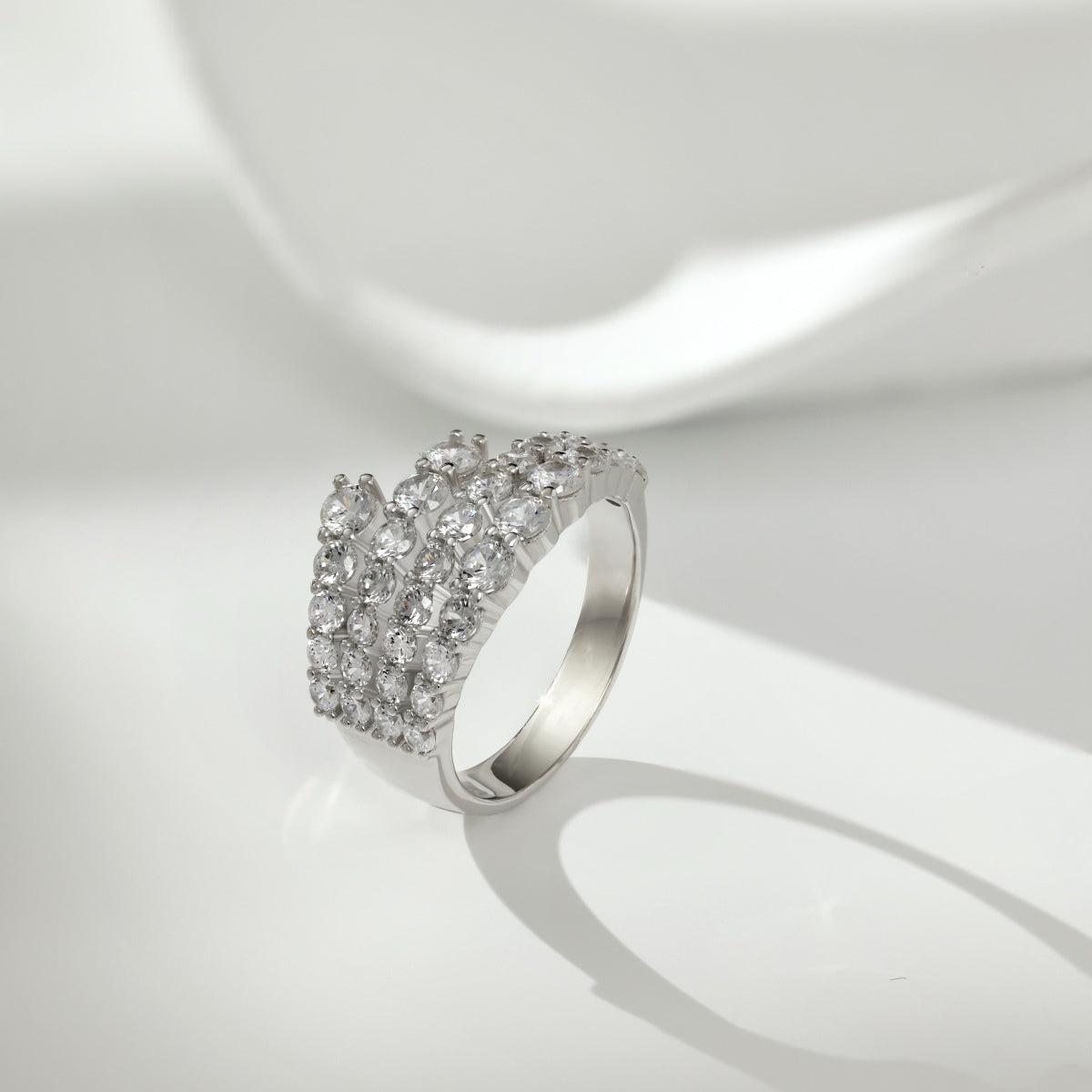 Multi-Row Diamond Ring