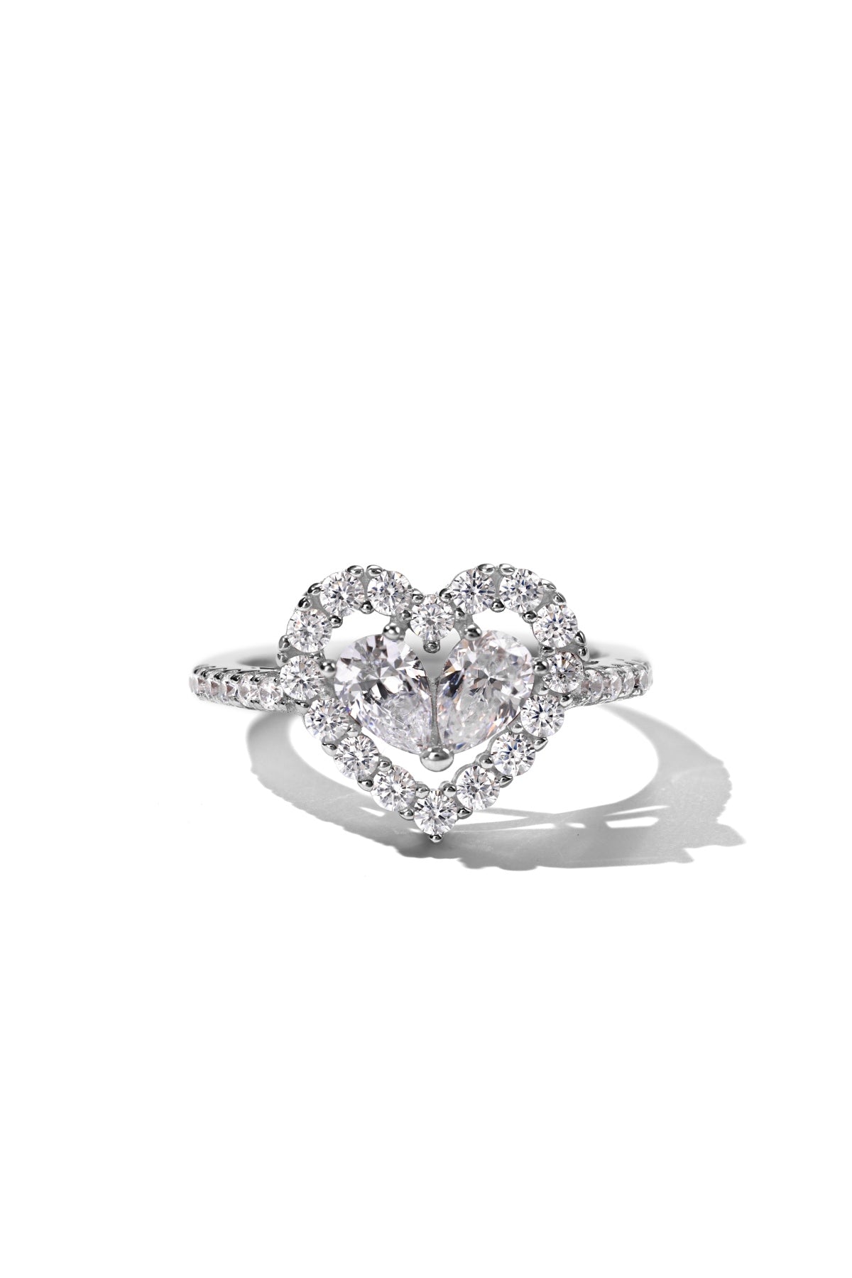 Heart-Shaped Diamond Ring