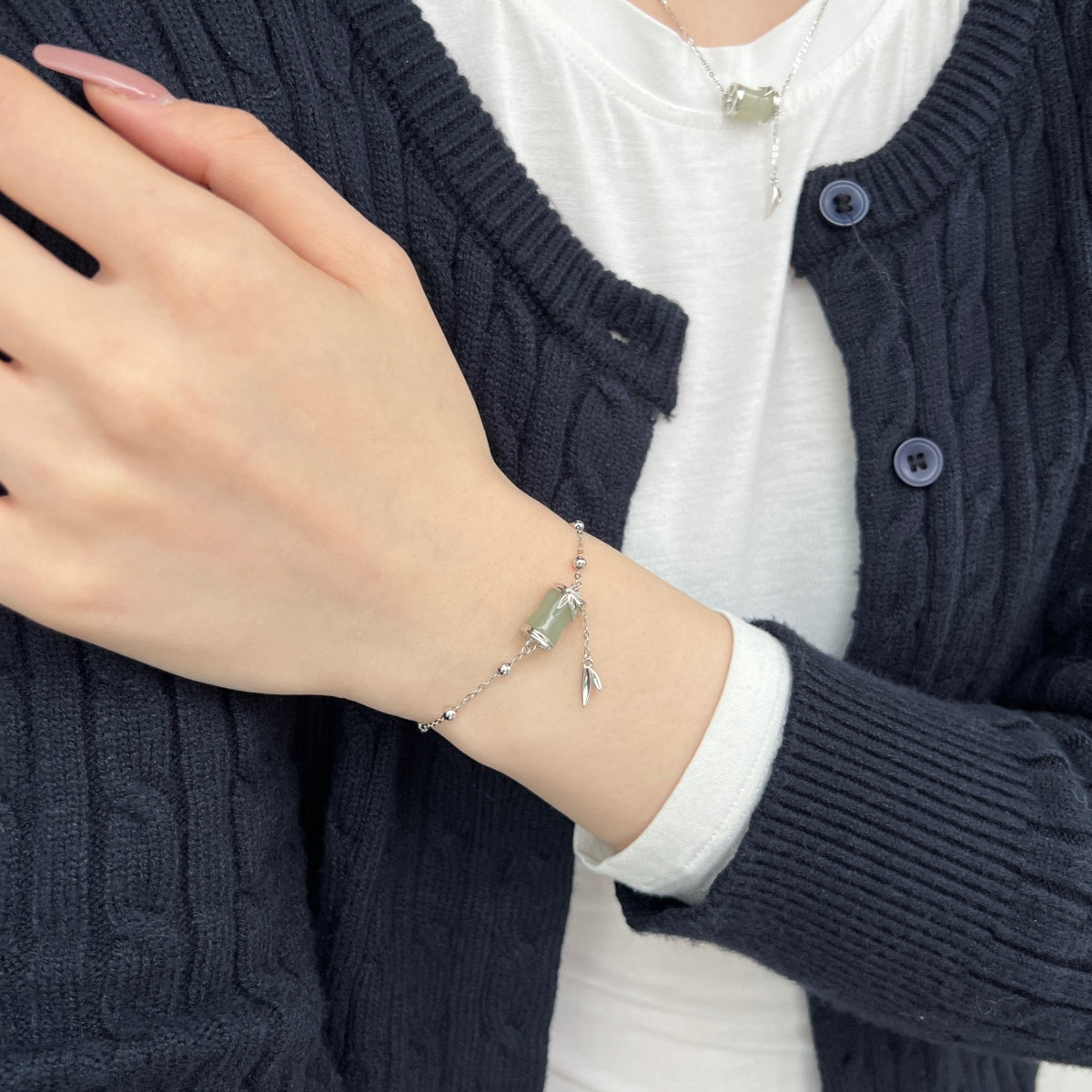 Bamboo Charm Bracelet