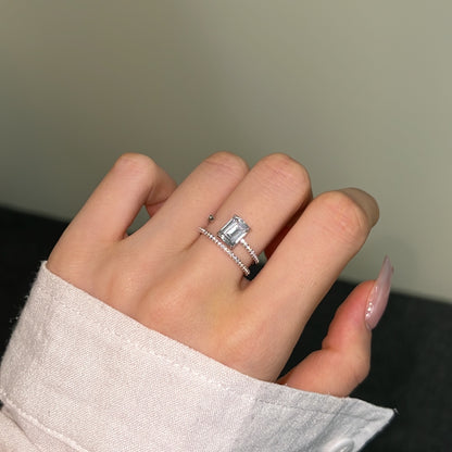 Emerald Cut Solitaire Ring