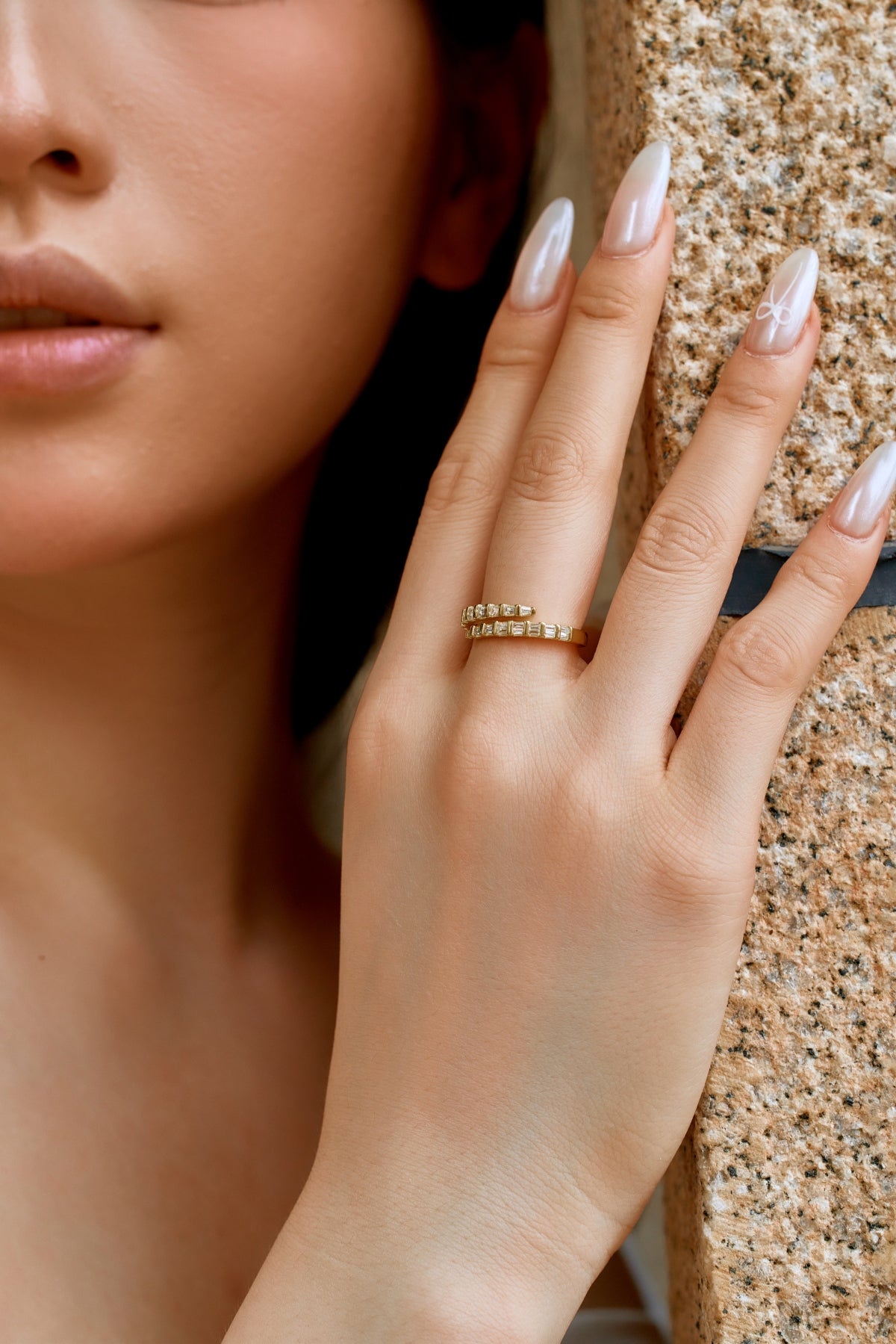 Gold Baguette Ring