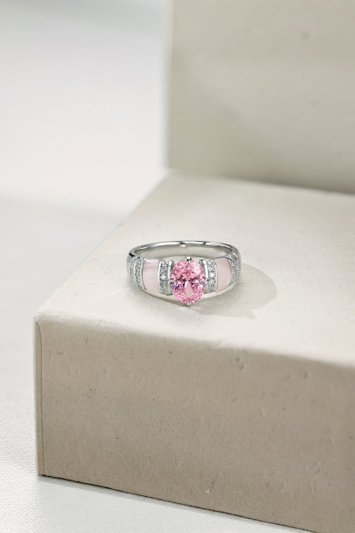 Elegant Pink Gemstone Ring