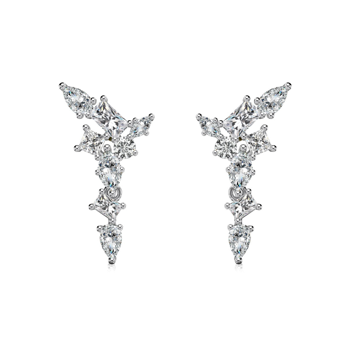 Celestial Cluster Drop Earrings