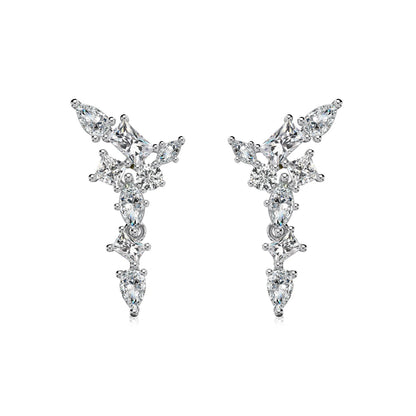 Celestial Cluster Drop Earrings