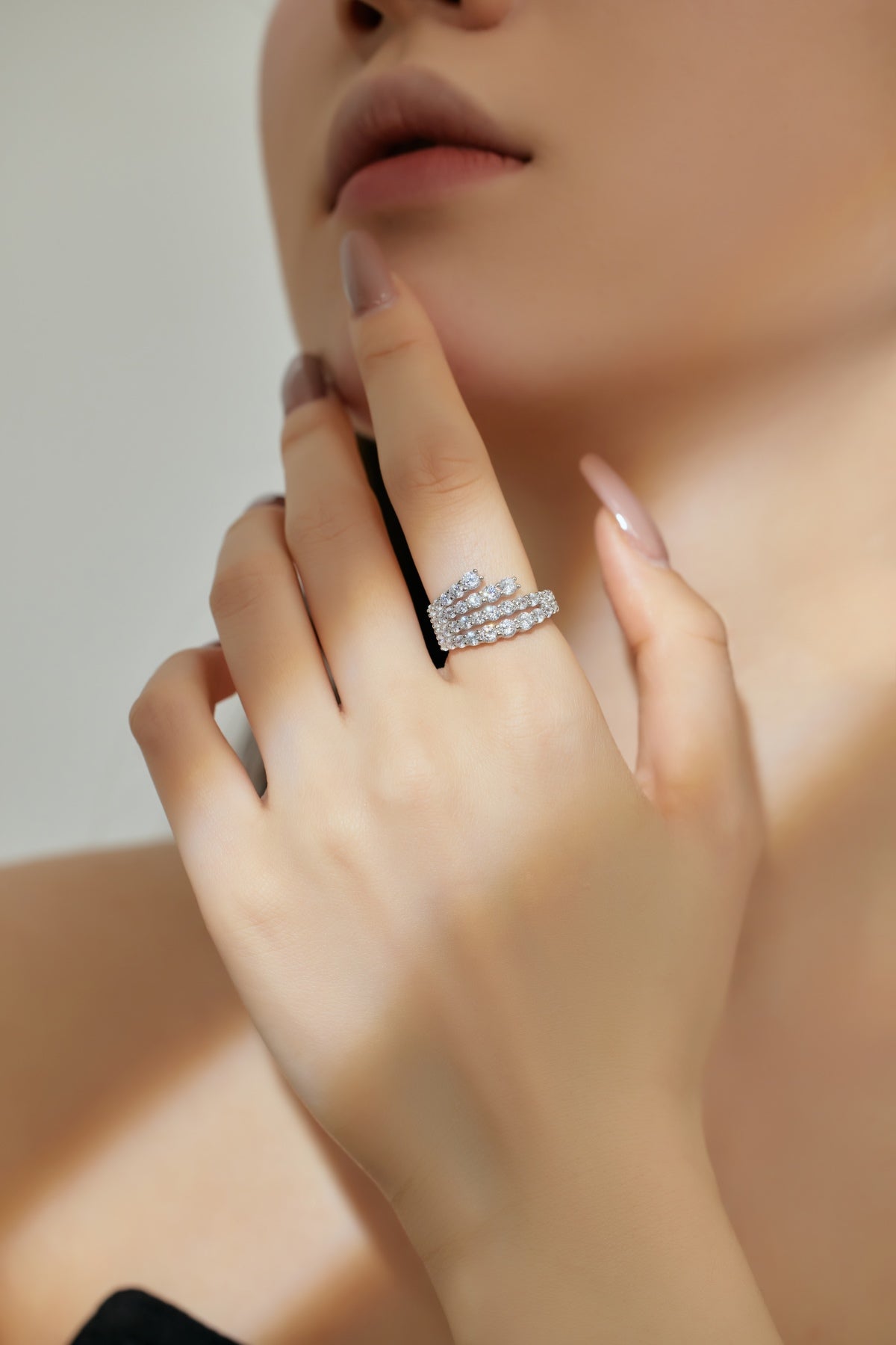 Multi-Row Diamond Ring