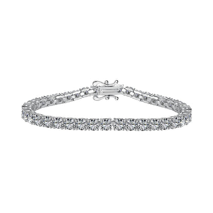 Classic Silver Tennis Bracelet