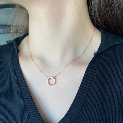 Open Circle Pendant Necklace