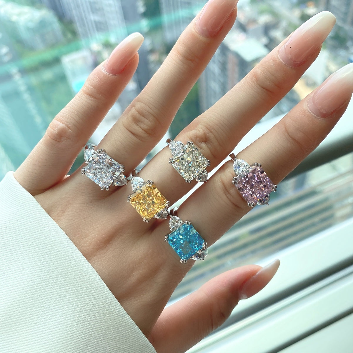 Luxury Radiant-Cut Stone Ring