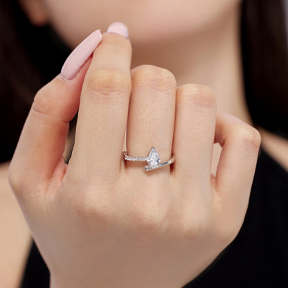 Pear Cut Solitaire Ring