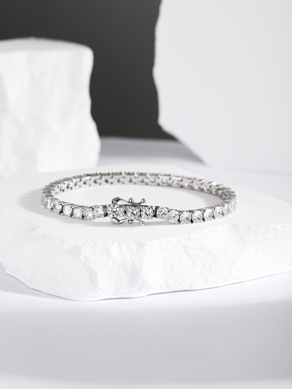 Classic Silver Tennis Bracelet